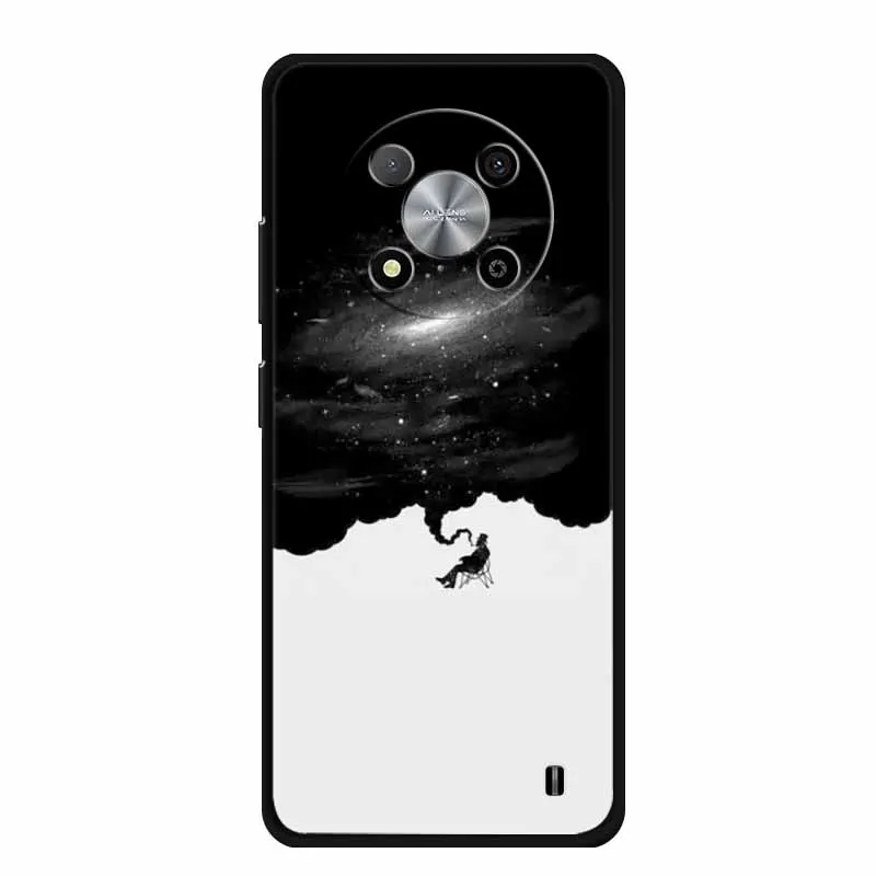 Luxury Soft Silicone TPU Phone Cover with Cartoon Floral Design - Protective Case