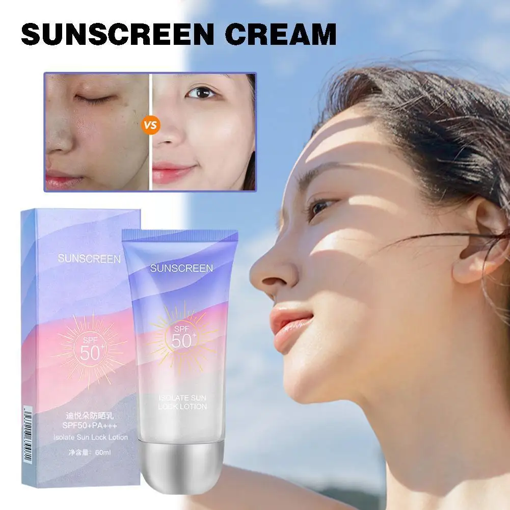

Солнцезащитный крем SPF50 +, увлажняющий и увлажняющий, для улицы, для защиты от УФ-лучей, тонкий, освежающий, для женщин, для лица U8C6