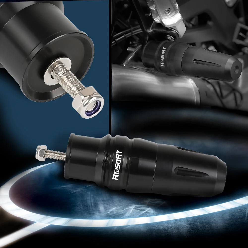 

R1250RT LOGO Motorbike CNC Exhaust Frame Sliders Crash Pads Falling Protector For BMW R1250RT R1250 RT R 1250 RT 2019 2020 MOTO