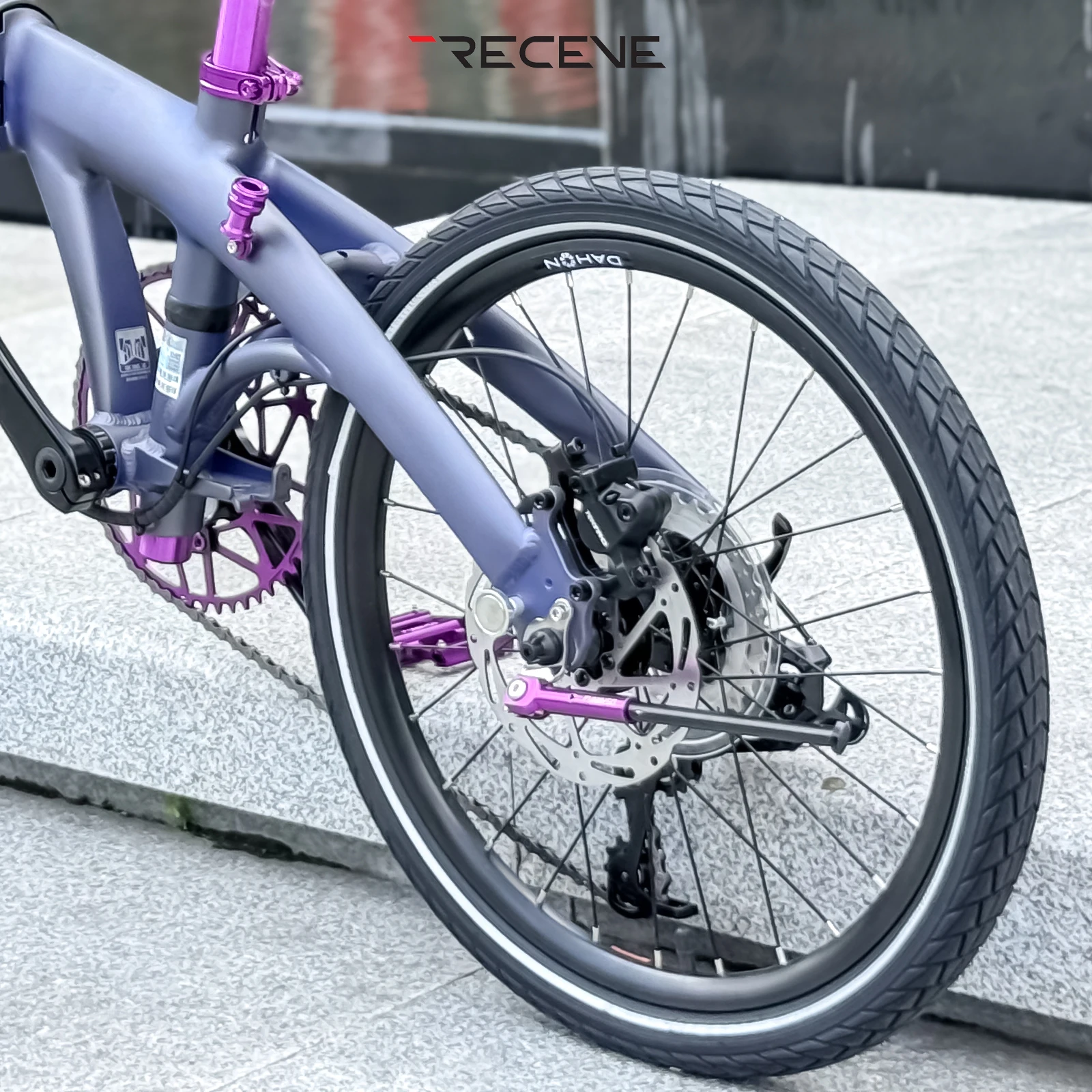 RECEVE Folding Bicycle Kickstand 305 Aluminum Alloy Foot Support Bike Kickstand Parking Stand Footrest for DaHon K3 PLUS 305