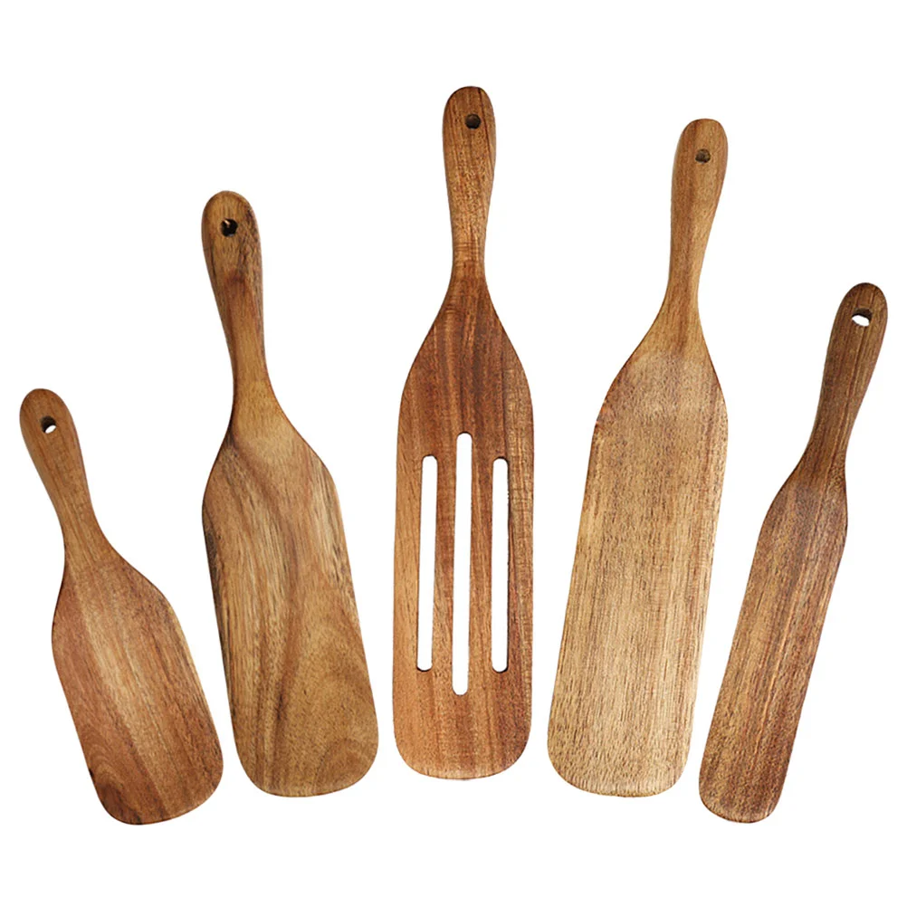 

Cooking Spatula Set Kitchen Ware Utensils Reusable Steak Sets Wood Wooden Housewarming Gift