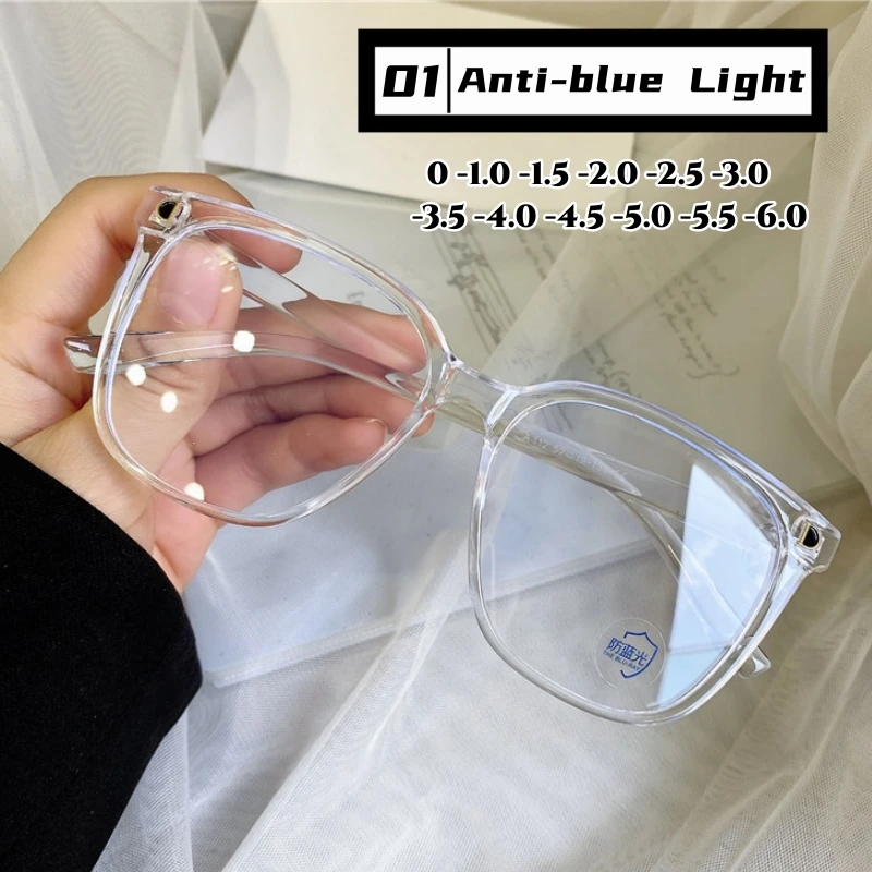 prescription glasses oversized clear blue light glasses