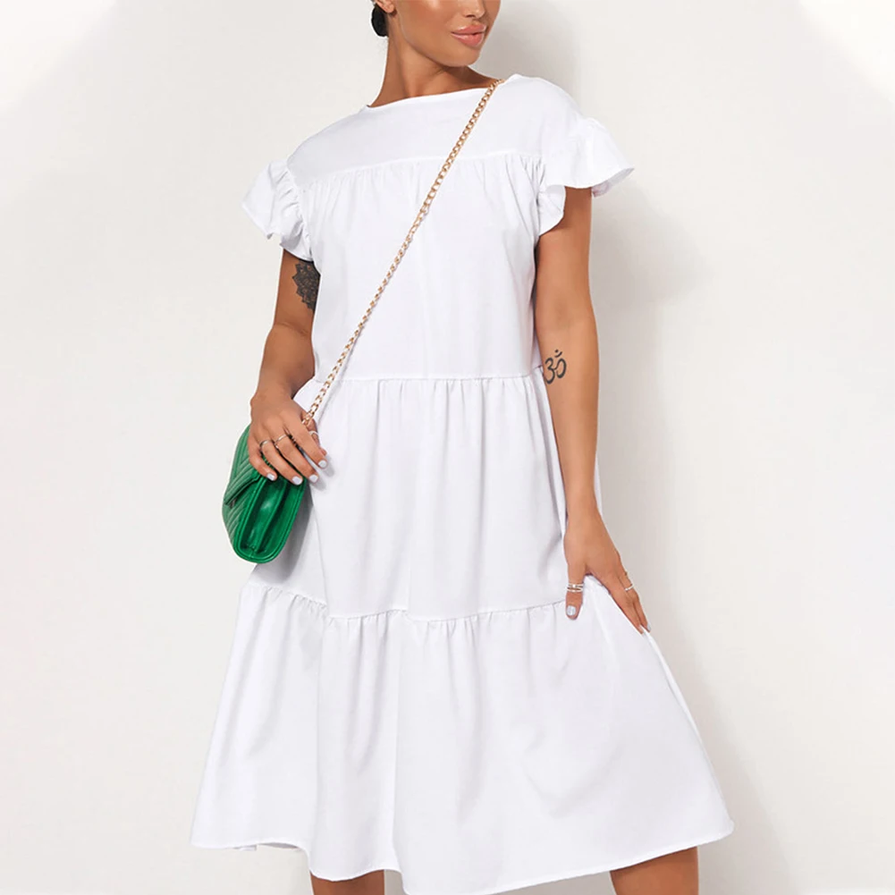 

Get Your Vacation Look Right with Our Women's Holiday Ruffle Sundress Ideal for Any beach Destination (S 2XL Available)