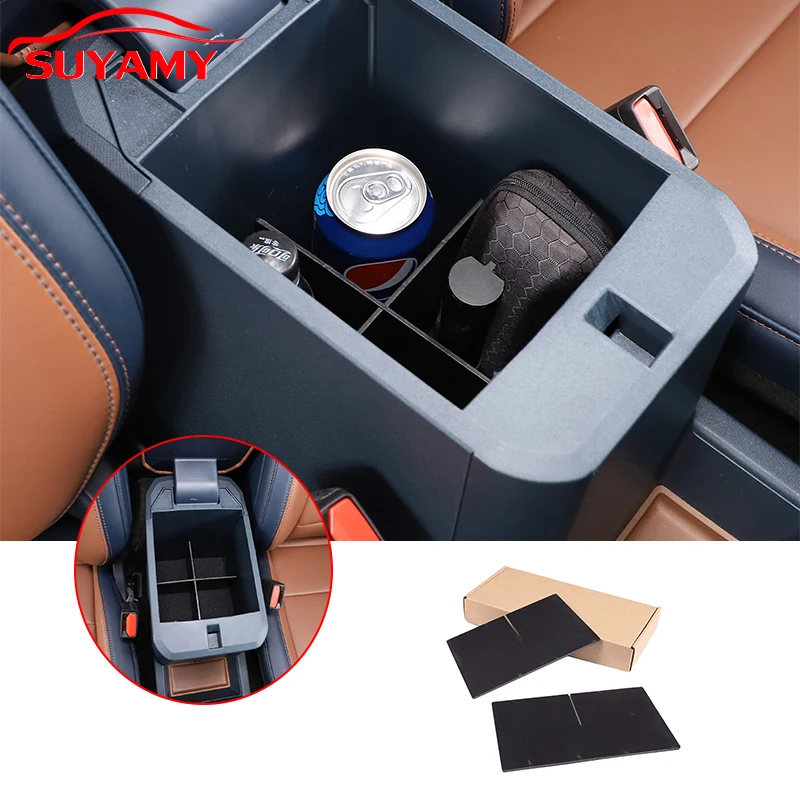 

ABS Central Control Armrest Box Storage Object Classification Divider Plate For Ford Maverick 2022 Car Interior Accessories