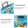 Game Pokemon Psyduck Printed Suitcase Cover Flight Business Elastic Luggage Accesories Protection 4