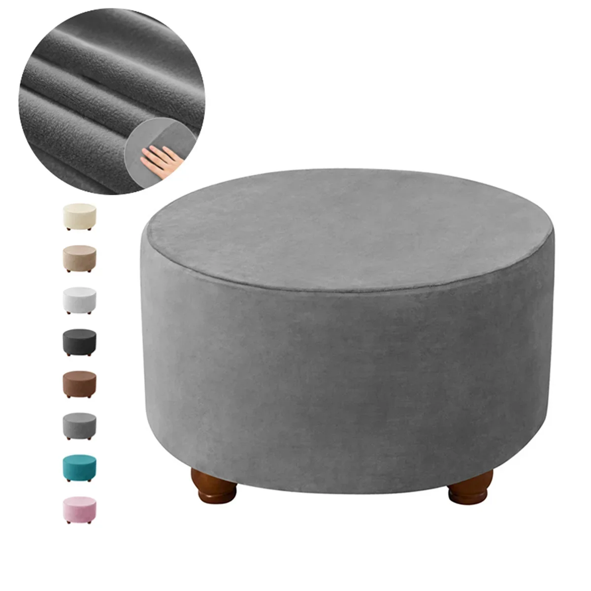 Darkgrey Stool Cover