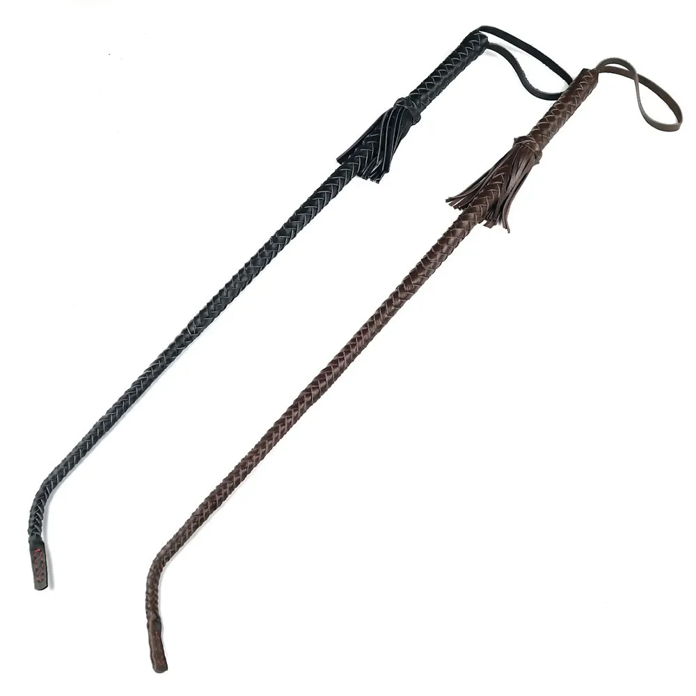 75CM Horse Riding Whip Cowhide Leather Racing Training Horse Back Crop Training Whip Equestrian Equipme 4