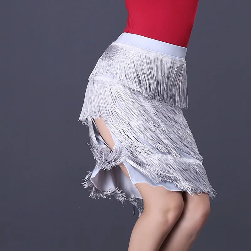 

New Latin Dance Skirt Women / Lady Competition Art Test Training Skirt Ballroom Cha Cha Salsa Rumba Dancing Dress For Dancer