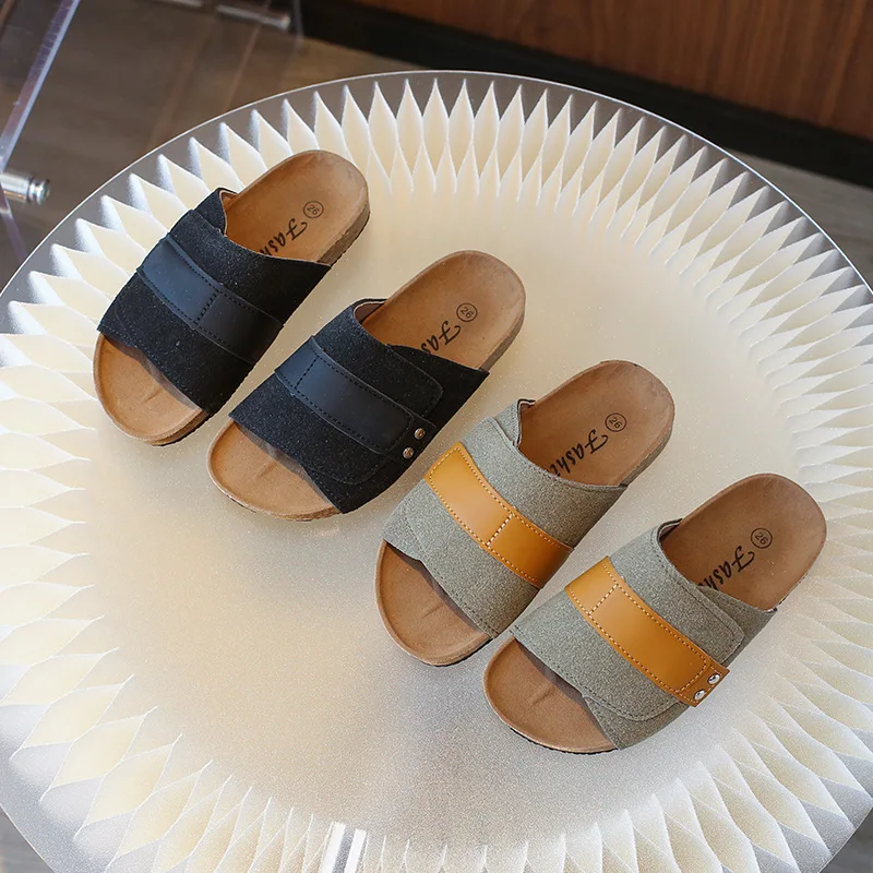 Children Slippers Summer Boys Girls Casual Flip-flops Flat Bottom Non-slip Beach Slippers Kids Outdoor Fashion Sandals Тапочки 4