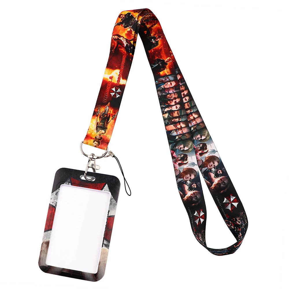 Movie Umbrella Credential Holder Key Chain Neck Lanyard Passport Card Anime Credit Card Holder Straps Accessories Gifts key chains