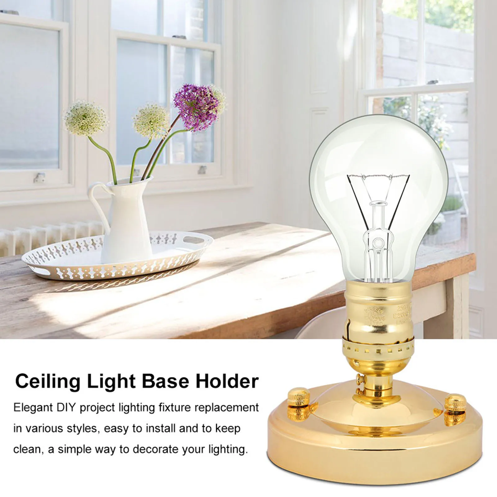 E26/E27 Vintage Industrial Ceiling/Wall Light Base Holder Pendant Bulb Lamp Screw Socket lamp holder lamp bulb holder lamp base