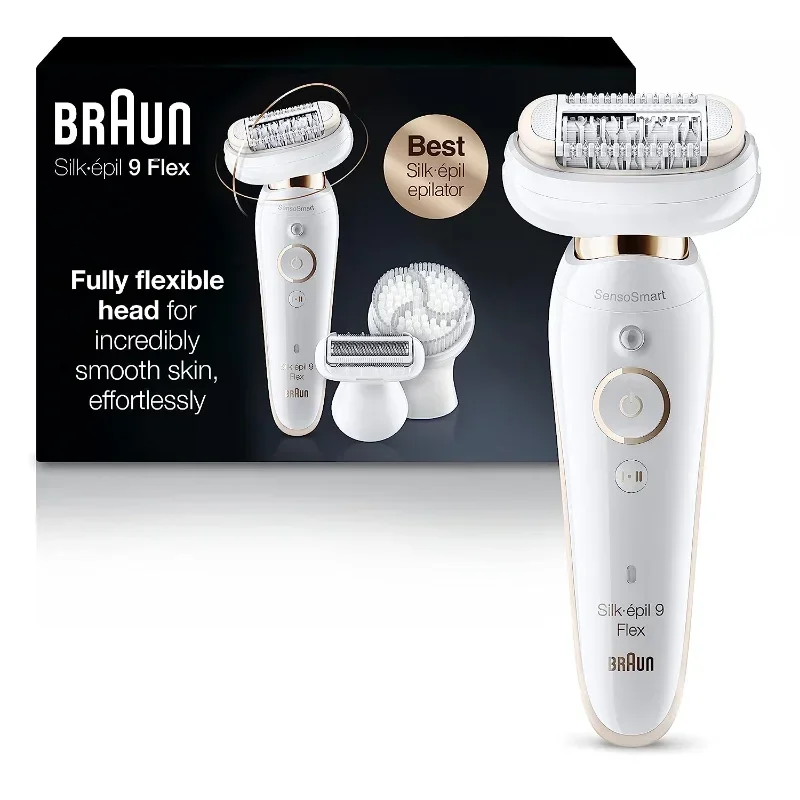 Epilator Silk-épil 9-030 with Flexible Head, Cordless