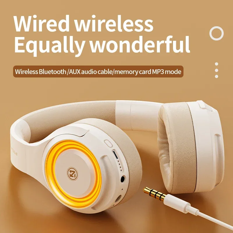 Cuffie Plug-In Wireless Bluetooth Cuffie Pieghevoli Per Pc Auricolari Live Gaming Per Telefoni Cellulari Computer Auricolari Stereo Bass