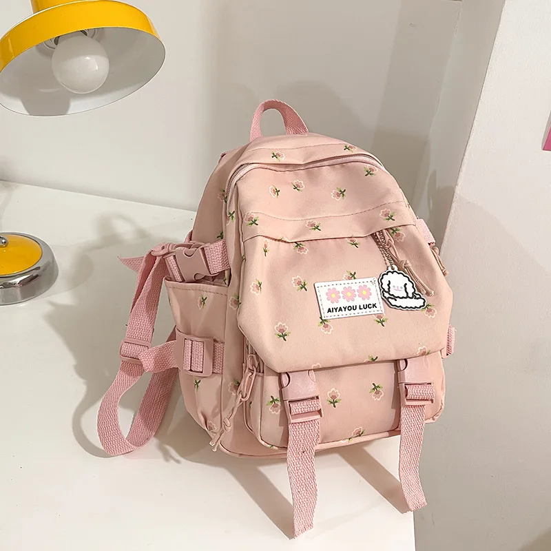 Small Women's Backpack Girls School Bag Waterproof Nylon Fashion Japanese Casual Young Girl's Bag Female Mini 