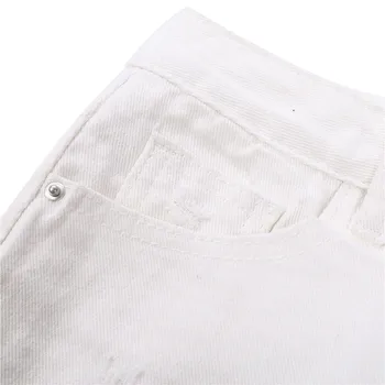 Short Skirt  Solid White High Waist Denim Mini Skirt Unique Style, Refined Eye-catching, Fashionable and Charming