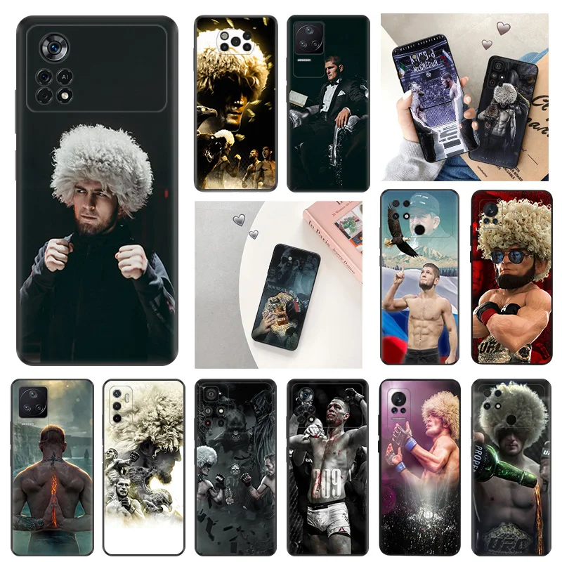 Per Xiaomi Poco F5 F4 F3 Gt X5 X4 X3 Pro C40 C50 C55 C51 M3 M4 M5 5G Nfc Khabib Nurmagomedov Custodia Morbida Per Telefono
