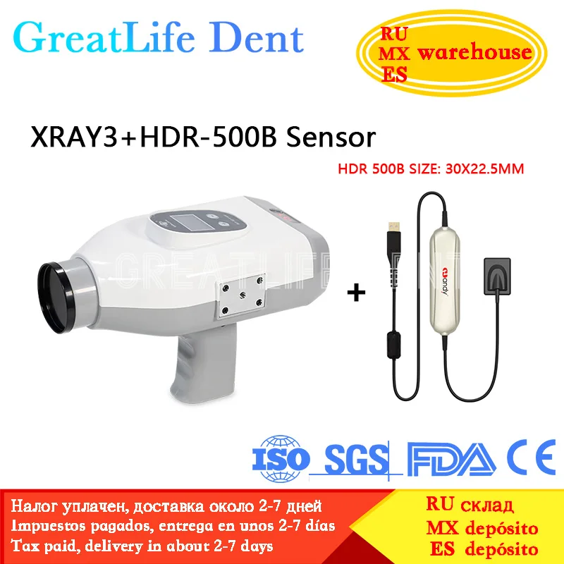 

GreatLife Dent 100% Original Handy Digital Wireless Portable Dental X-Ray Machine Rvg Sensor Ray Camera RVG Sensor Image