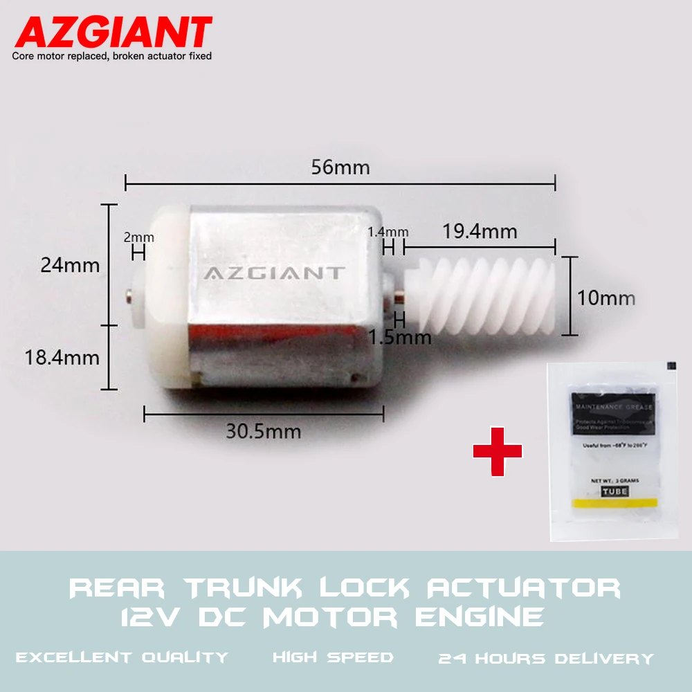 

AZGIANT For Citroen C5 C4 Picasso 2008-2017 Rear Trunk Lock Actuator Assembly 12V DC Motor Engine Repair Tool