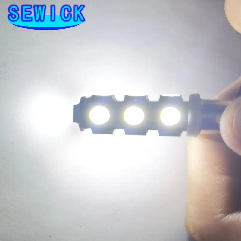100pcs ��ǰ�� BA9S 434 T4W 9 13 LED 5050 SMD H6W �� �ڵ� �ǳ� ���� �� �� ���� DC 12V