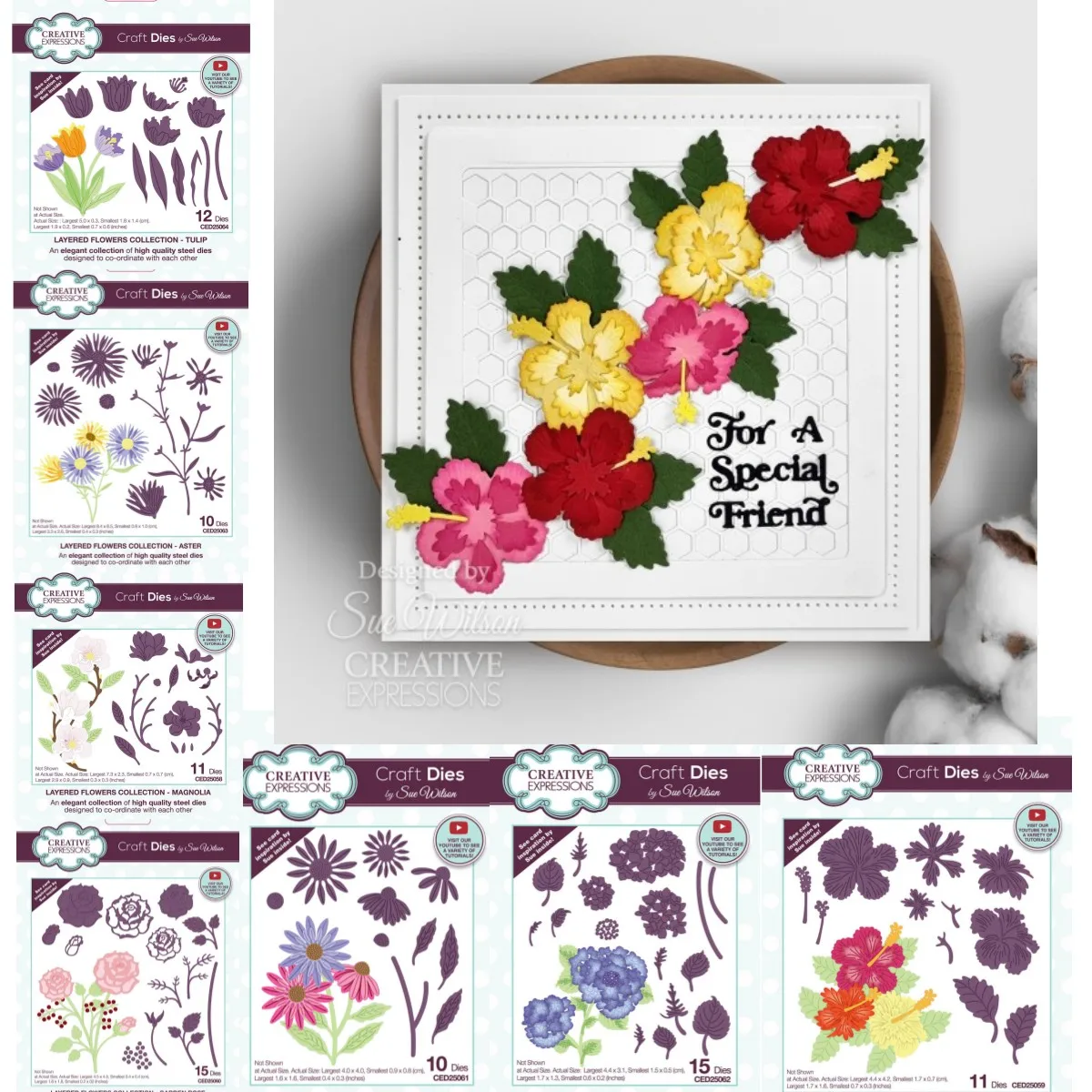 

Spring Garden Flower Collection Metal Cutting Dies Scrapbook Embossed Make Card Album Diy Craft Template Decoration 2024 Arrival