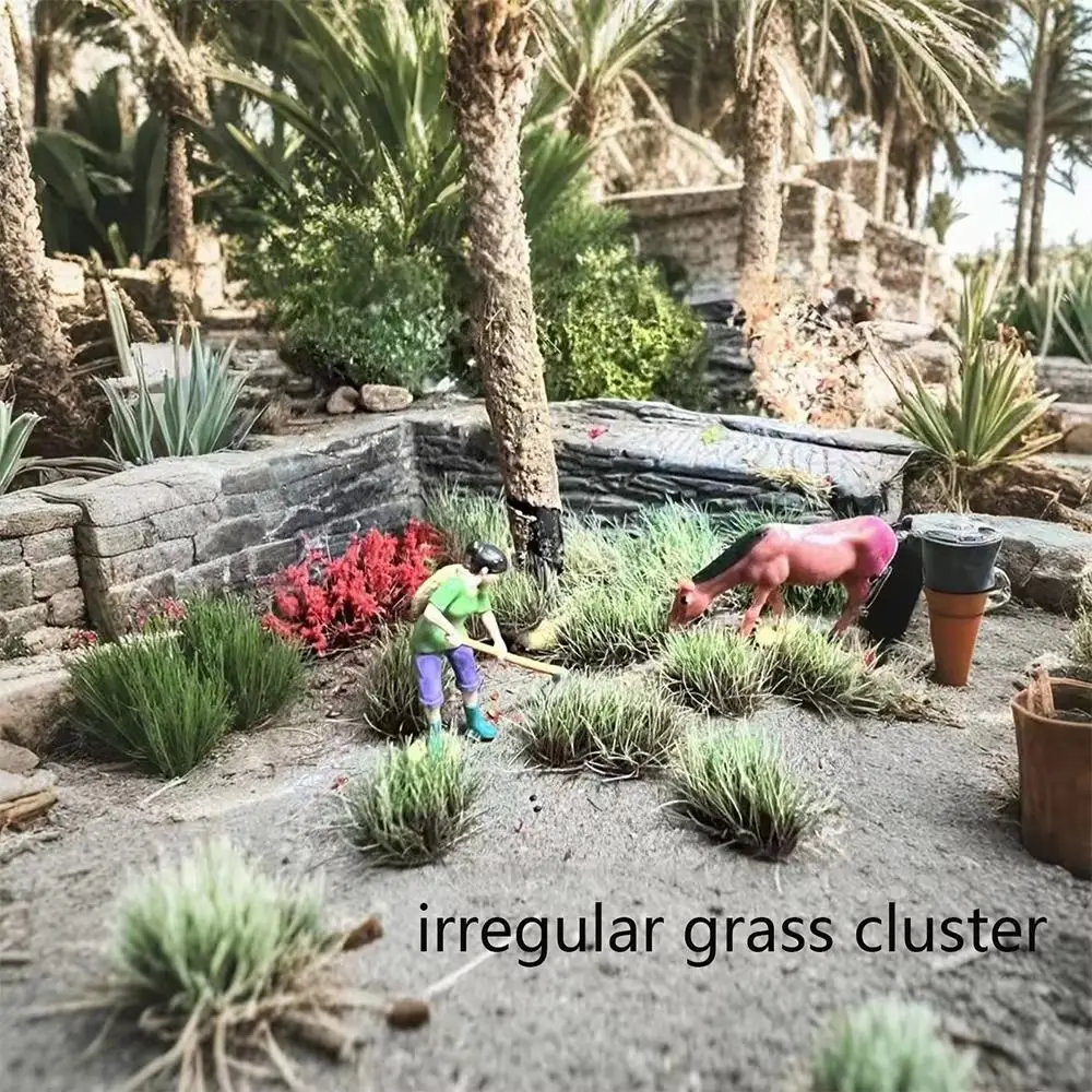 Simulation Miniature Grass Cluster Model Miniature Micro Landscape Vegetation Scene Model Building DIY Handmade
