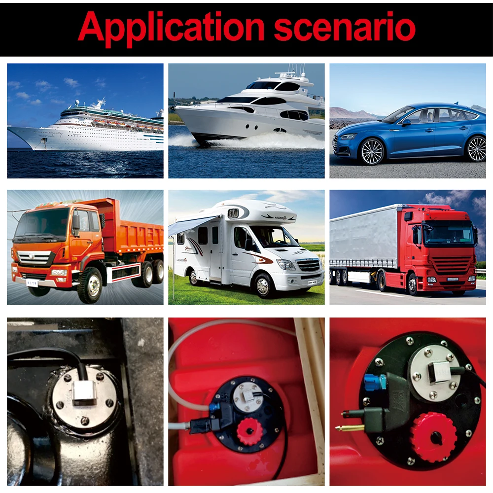 Fuel level sensor Fuel float sensor Fuel level gauge Water level gauge Water level sensor Auto Car Boat Fuel Level Sensor 0-190 ohm Stainless Steel A5 Oil Tank Level Meter Sensor 150mm 200mm 500mm Water