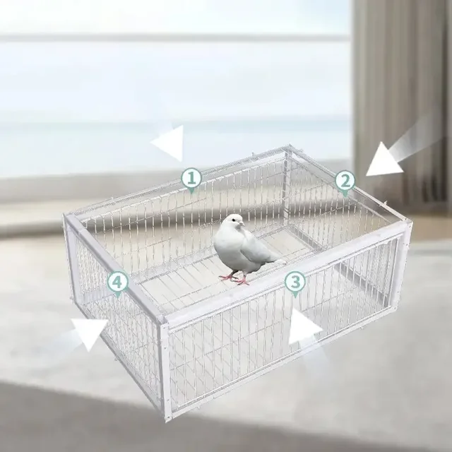 Auto Trap Bird Cage Rabbit Cage Mouse Cage Entry Only and No Exit Thickened and Encrypted Automatic Pigeon Collecting Tool 6