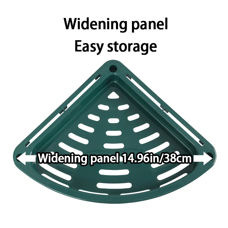 1Pcs Kitchen Rack, Countertop Corner Spice Rack, Triangular Storage Rack, Corner Multi-Layer Storage Knife Holder, Bathroom Drain Storage Rack, Seasoning Supplies Storage 2