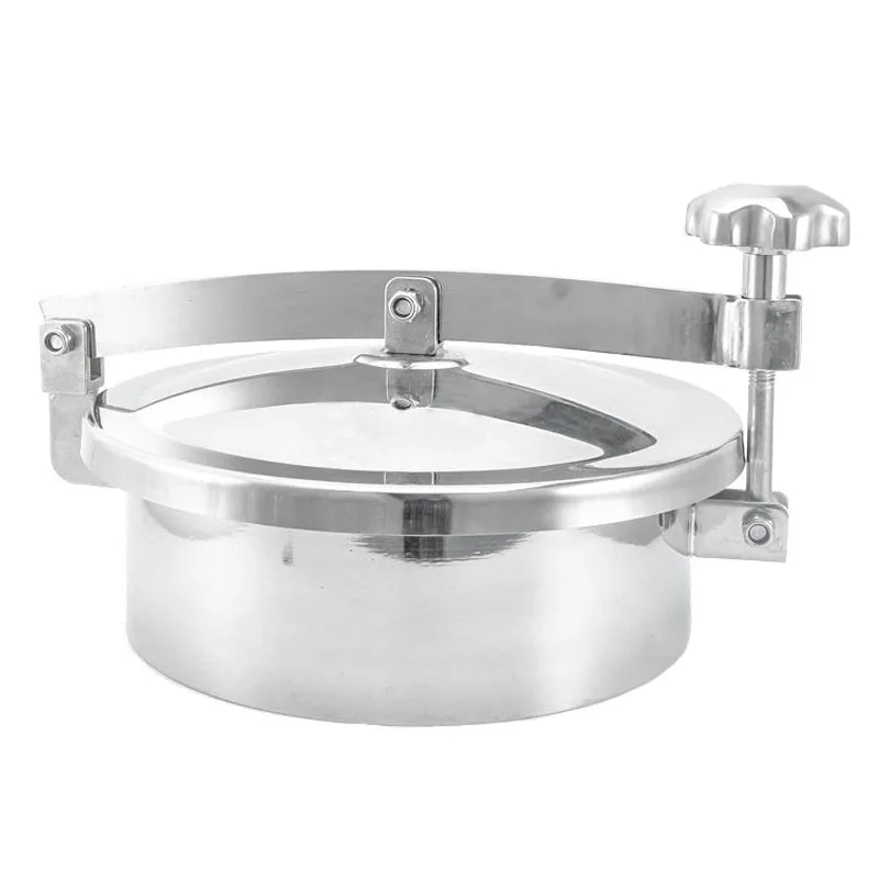 

Круглая крышка люка из нержавеющей стали SS304, крышка люка нормального давления, быстрое открытие, круглая крышка люка для сварки