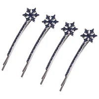 4 Pcs Hair Barrettes Hair Clip Clips for Women Accessories Christmas Fashion Decorations Alloy Jewelry Snowflake 1