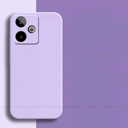 Original Liquid Silicone Shockproof TPU Soft Case Cover for Realme GT 7T (Grass Purple)