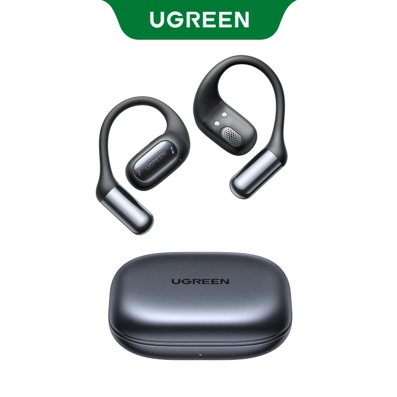 UGREEN FitBuds Słuchawki otwarte, bezprzewodowe słuchawki Bluetooth 6.0 z zaczepem na ucho, TWS True-Wireless, audio przestrzenne, 30 godzin odtwarzania