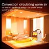 Fireplace Electric Heater Warm Blower Fan Desktop Efficient Space Heaters 3D LED Flame Heating Stove Radiator for Living Bedroom 4