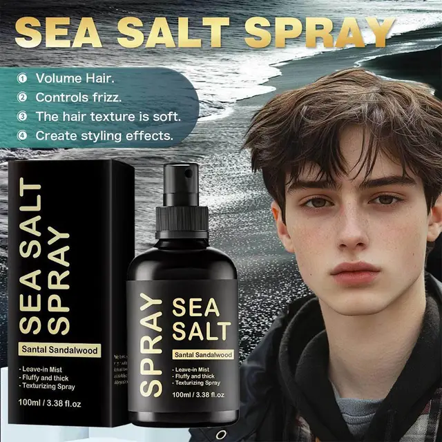 Sea Salt Curl Hair Spray Styling Elastic Hair Spray For Lazy Curls Refreshing Hair Spray Dry Shampoo Spray Man Hair Design