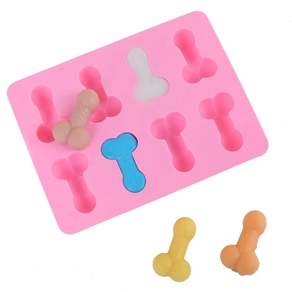 

3D Sexy Cake Mold Dick Ice Cube Tray Silicone Soap Candle Moulds Sugar Mould Mini Cream Forms Craft Baking Tools Chocolate Tool