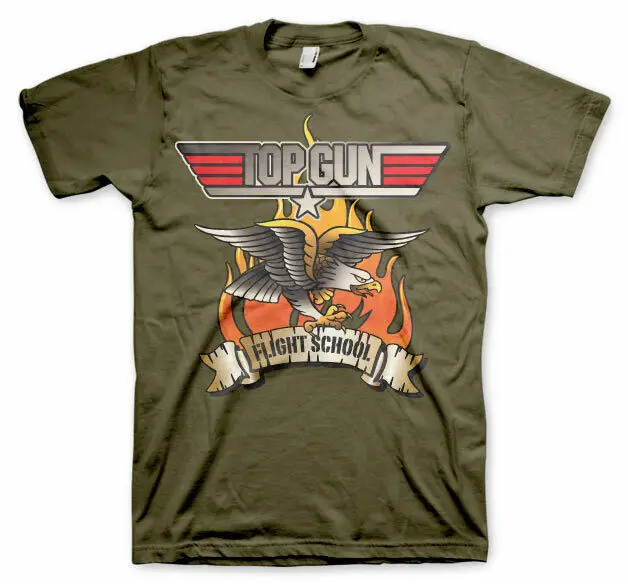 Licenza Officielle Top Gun - Volant Aigle Homme T-Shirt S-Xxl Tailles