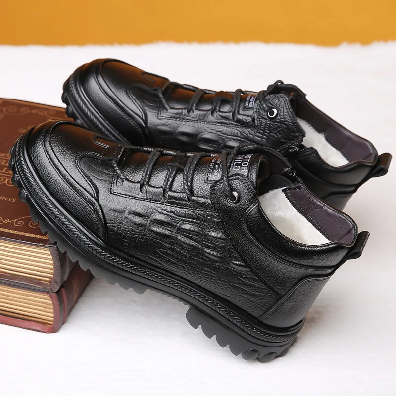 

2023 Men Shoes Autumn Wintertime New High Top Ankle Boots Fashion Version Casual Flat Sneakers Men Short Boots Zapatillas Hombre