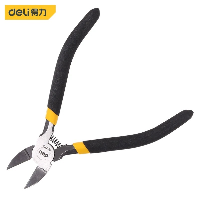 

Deli 5/6 Inch Tools Plastic Nippers Non Slip Handle Flash Wire Cutting Multi Function Electrician Repairing Pliers Hand Tool