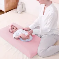 Housse de matelas à langer en coton doux et respirant, 2 pièces, tapis à langer pour nouveau-né, couleur unie, cadeaux de réception-cadeau pour bébé 6