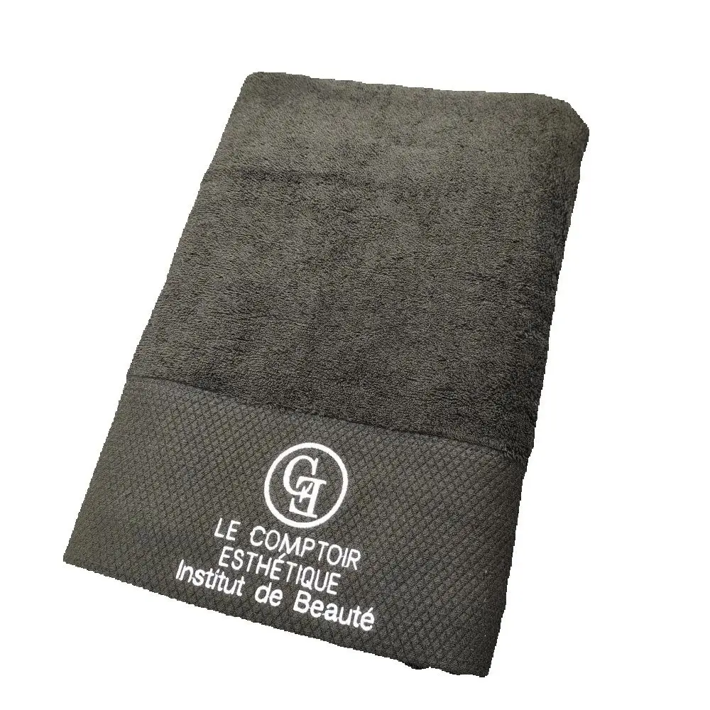 Black Towel Bath Towel Personalized Name Embroidery Cotton Bath Great for Prayer Special Occasions