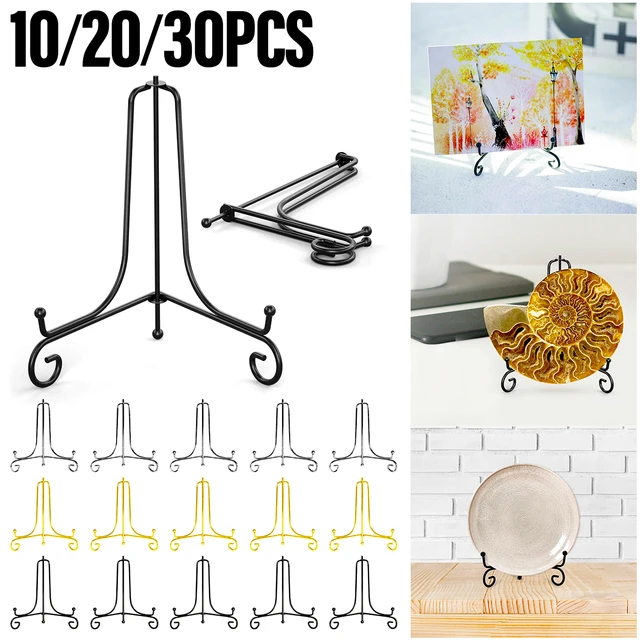 Iron Display Stand Metal Easel Stand for Picture Frame Decorative Plate  Book Photo Anti-Slip Display Dish Rack Shelf Home Decor - AliExpress