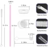 11Pcs Accessories Set for Stanley Cup Silicone Spill Proof Stopper Straw Cover Cap Reusable Straw 1 Cleaning Brush 40oz 30oz 3