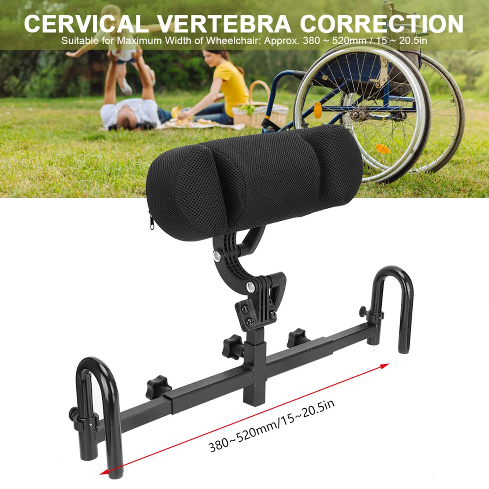 Adjustable Wheelchair Headrest Cushion  Support Wheelchair Neck Support Wheelchair  Cushion Wheelchair Headrest Cushion 3