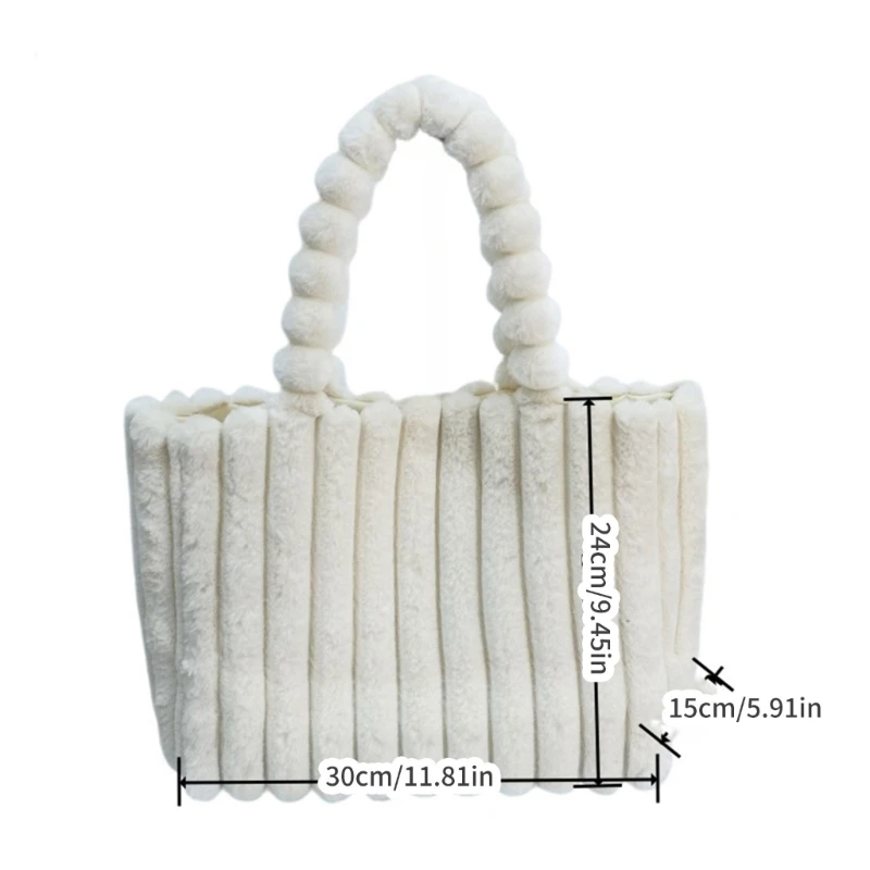 Large Capacity Tote Bag Shopping Bag Solid Color Fashion Casual Bag Lady Purse E74B