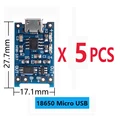 18650 Micro 5PCS