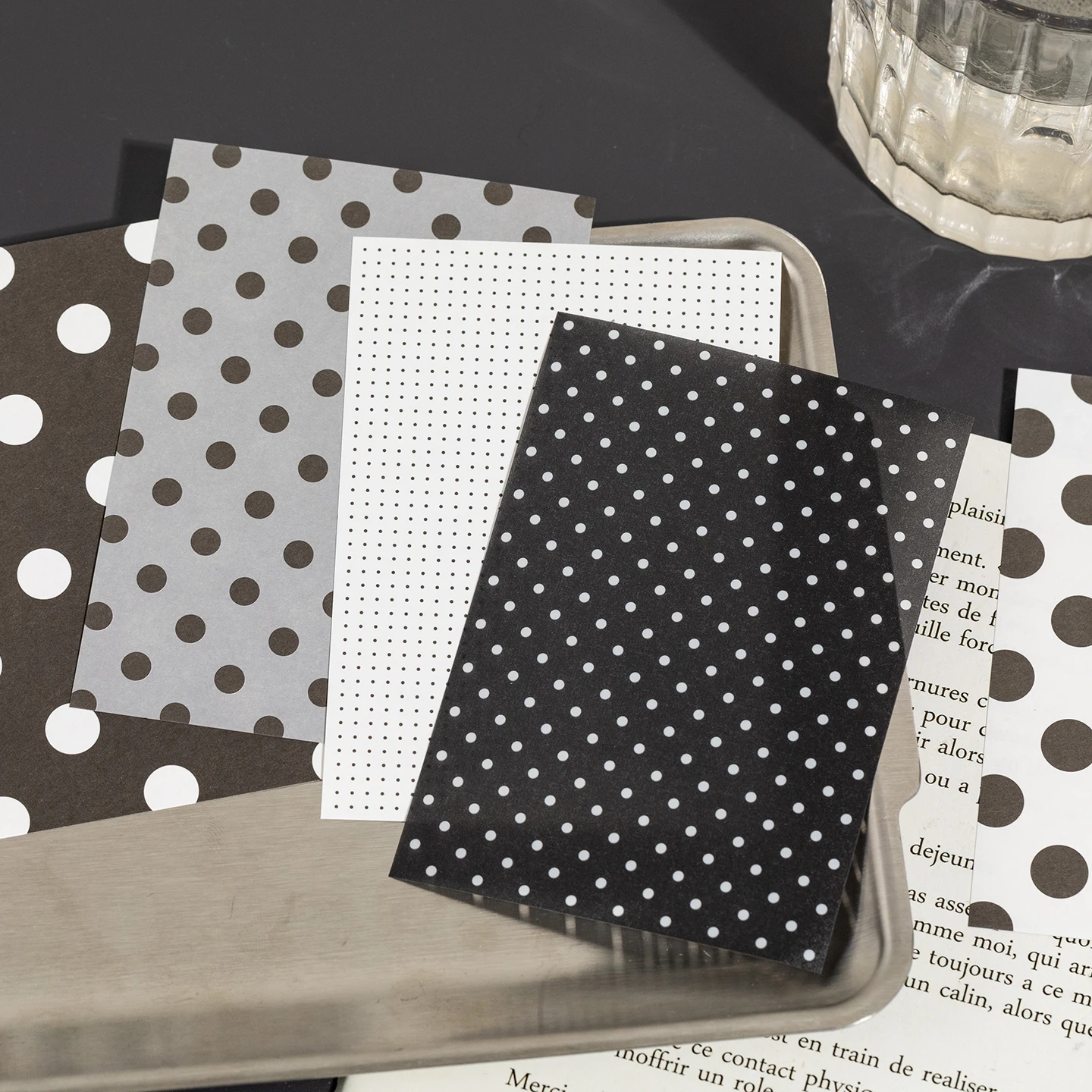 25/30 fogli di carta per scrapbooking a strappo con atmosfera puntiforme e natalizia, materiale estetico per collage fai da te fatto a mano - immagine 3