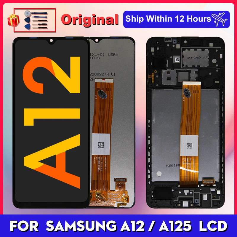 the best screen for lcd phones cheap 6.5" Original For Samsung Galaxy A12 LCD A125F SM-A125F A125 Display Touch Screen Digitizer For Samsung A12 Screen Replacement screen for lcd phones by samsung