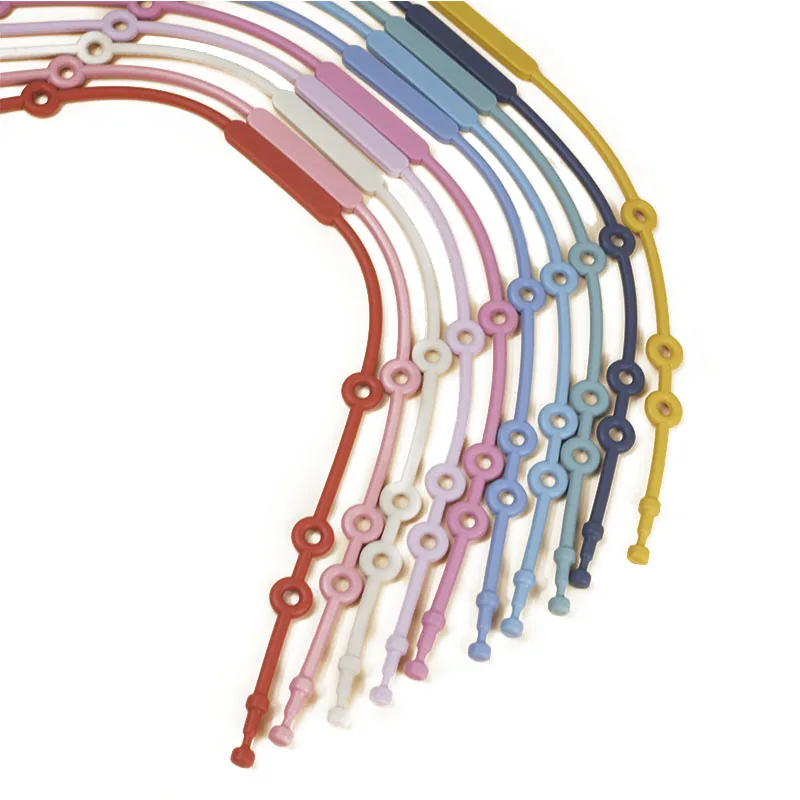 Pacifier Chain Pacifier Clip Teething Toys Pacifier Accessories Teething Toy Tethers Teether Clip New Silicone Toy Safety Straps Newborn Teething Soother Chew Dummy Chains Adjustable Baby Pacifier Clip Teether Straps