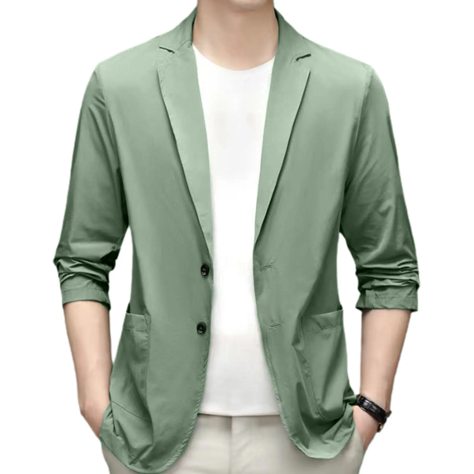 business shirt jacket men autumn casual coat button up tops office work clothes 2023 new Business Shirt Jacket Men Autumn Casual Coat Button up Tops Office Work Clothes 2023 New 5