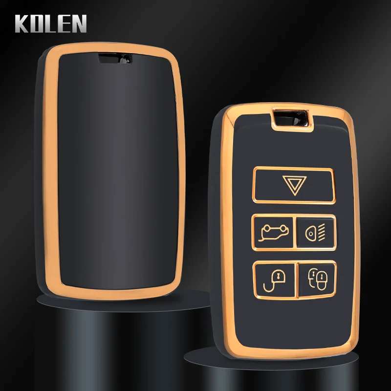 랜드 로버 레인지 로버 Evoque 디스커버리 스포츠 Velar For Jaguar XE E-PACE XF 액세서리 용 TPU 자동차 원격 키 케이스 커버 셸